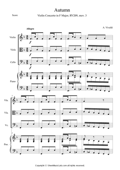 The Four Seasons: Autumn 3rd Movement