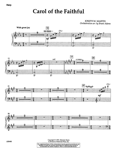 Carol Of The Faithful (from "Canticle Of Joy") - Harp