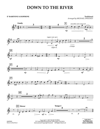 Down to the River - Eb Baritone Saxophone