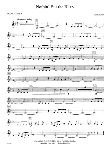 Nothin' but the Blues: 1st F Horn
