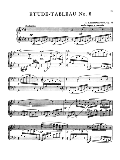 Rachmaninoff: Etudes Tableaux, Op. 33