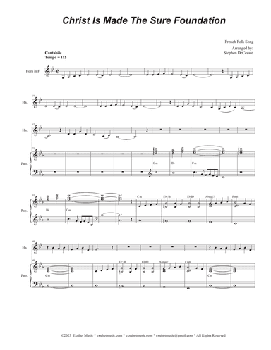 Christ Is Made The Sure Foundation (French Horn solo and Piano)
