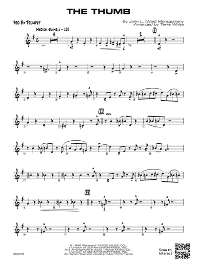 The Thumb: 3rd B-flat Trumpet