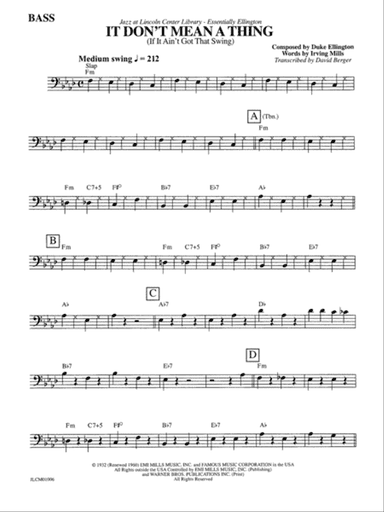 It Don't Mean a Thing If It Ain't Got That Swing: String Bass