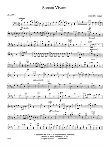 Sonata Vivant: Cello