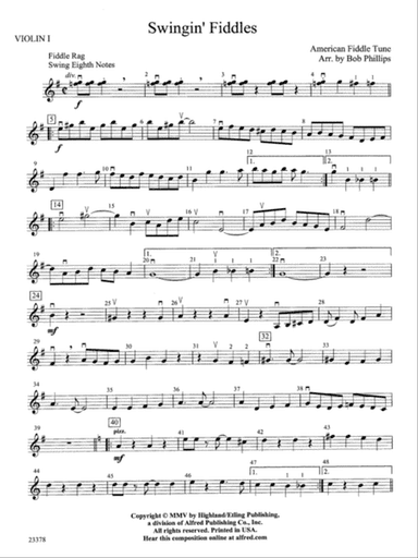 Swingin' Fiddles: 1st Violin