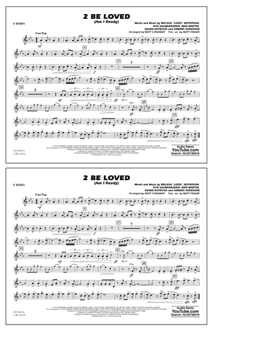 2 Be Loved (Am I Ready) (arr. Conaway & Finger) - F Horn