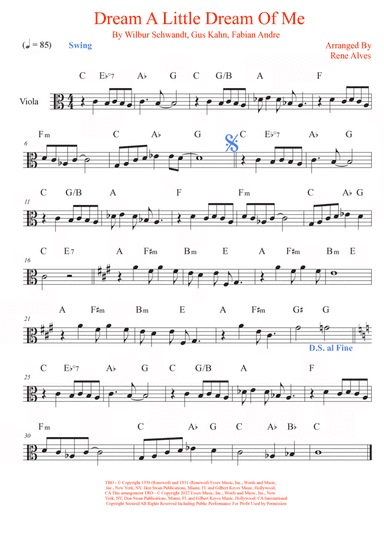 Dream A Little Dream Of Me