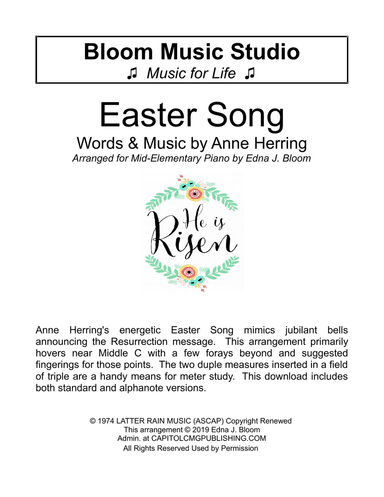 Easter Song Hear The Bells Ringing