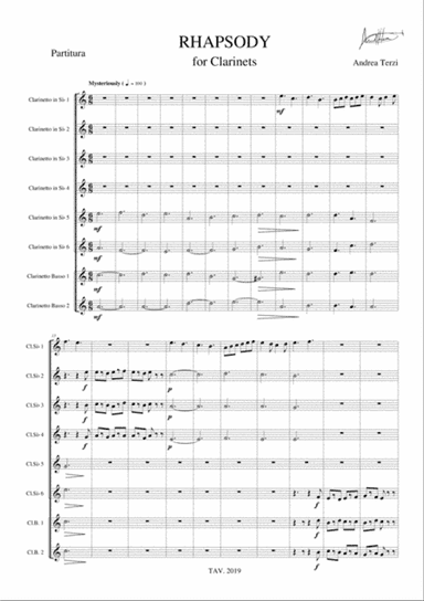 Rhapsody for Clarinets