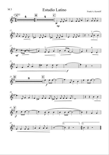 Estudio Latino Mandolin 3 part