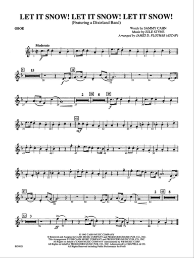 Let It Snow! Let It Snow! Let It Snow!: Oboe