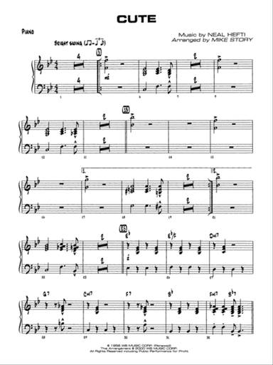Cute: Piano Accompaniment