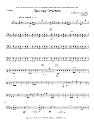 Gateway Overture: 2nd Trombone