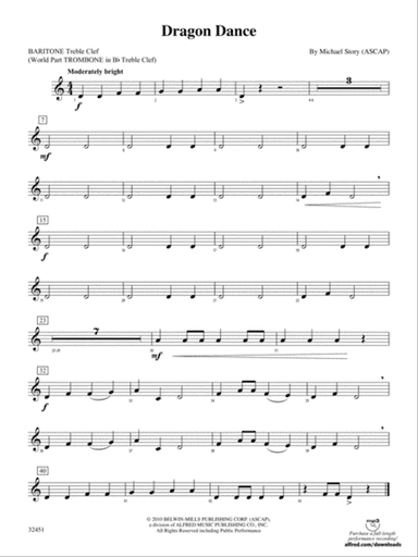 Dragon Dance: (wp) Baritone T.C.