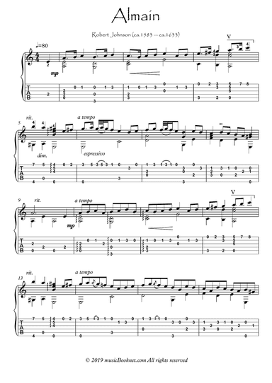 Renaissance for Guitar - Almain