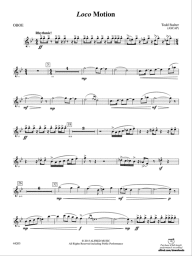 Loco Motion: Oboe