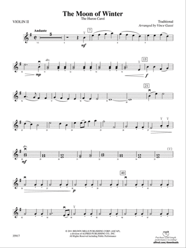 The Moon of Winter: 2nd Violin
