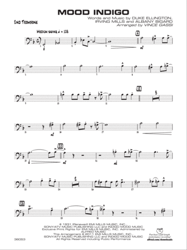 Mood Indigo: 2nd Trombone