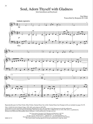 Soul, Adorn Thyself with Gladness (Downloadable)