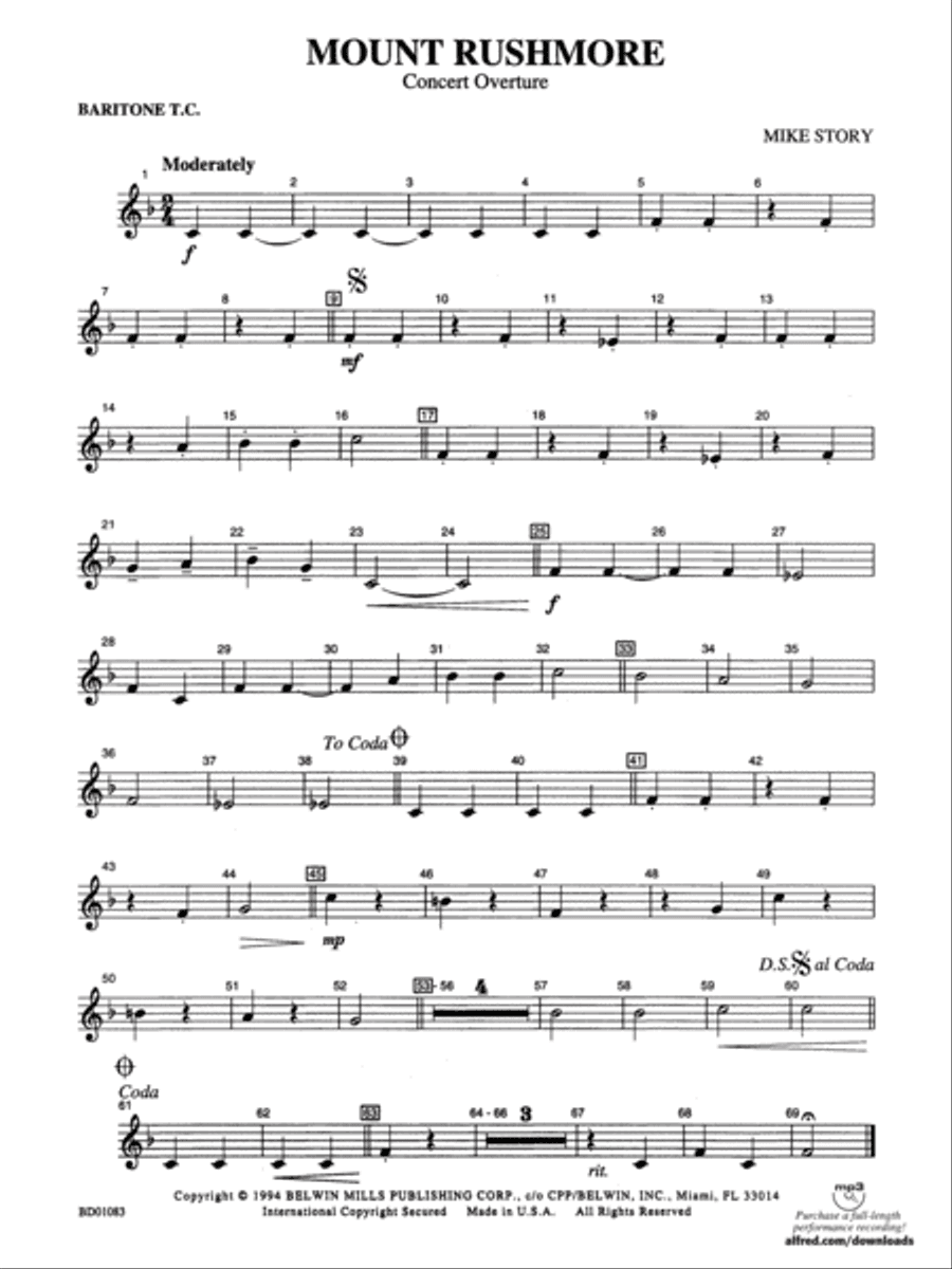 Mount Rushmore: Baritone T.C.