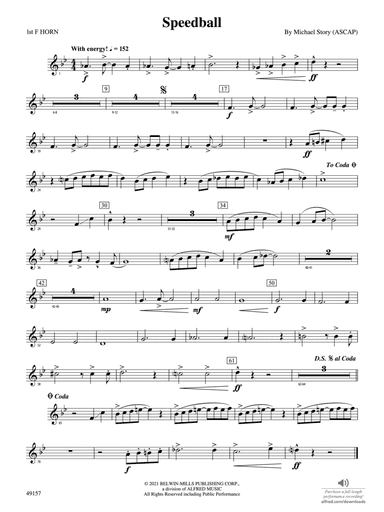 Speedball: 1st F Horn