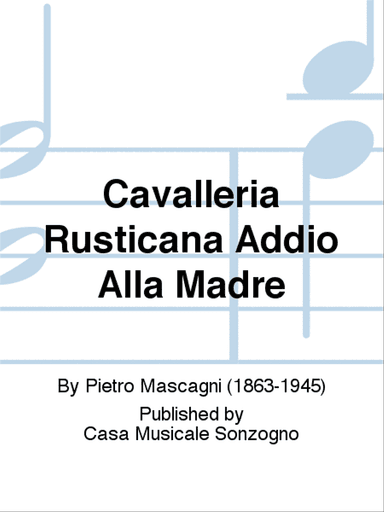 Cavalleria Rusticana Addio Alla Madre