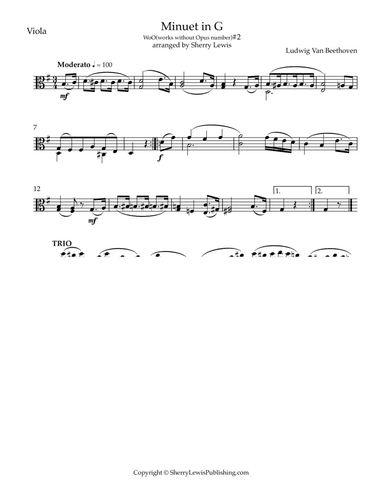 Minuet in G by Beethoven #2 -no opus