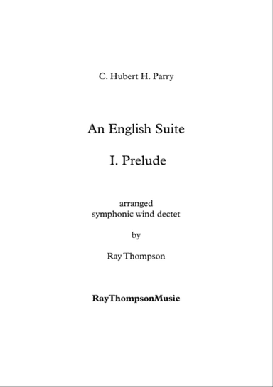Parry: An English Suite I. Prelude - symphonic wind