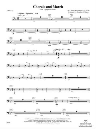 Chorale and March: Timpani