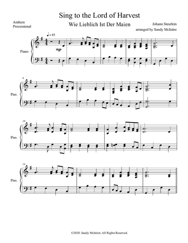 Sing to the Lord of Harvest