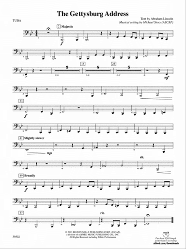 The Gettysburg Address: Tuba