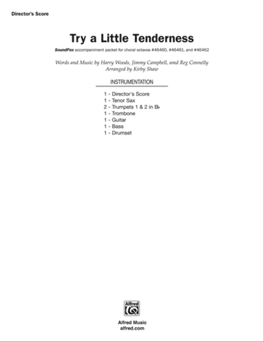 Try a Little Tenderness: Score
