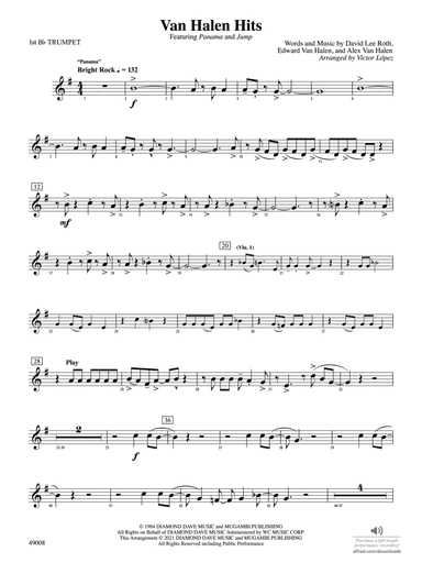 Van Halen Hits: 1st B-flat Trumpet