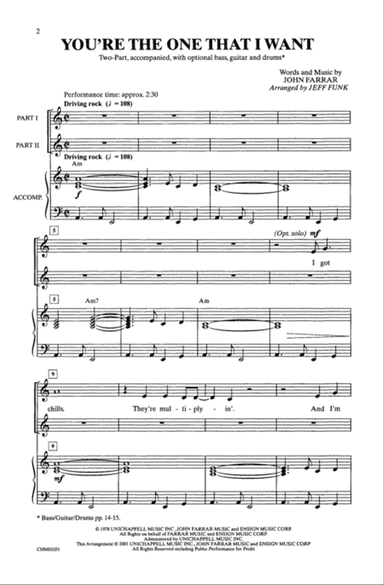 You're the One That I Want