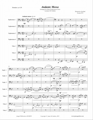 Scarlatti: Andante mosso for Tuba Choir