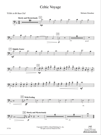 Celtic Voyage: (wp) B-flat Tuba B.C.