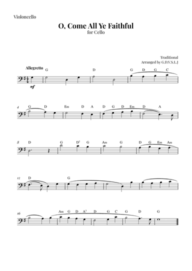 O, Come All Ye Faithful