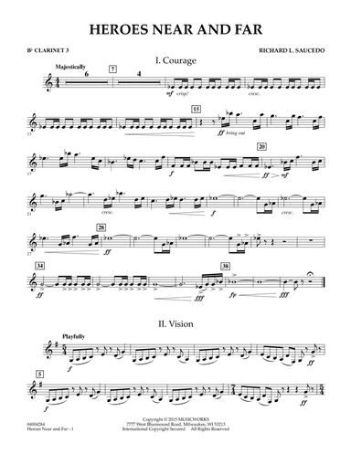 Heroes Near and Far - Bb Clarinet 3
