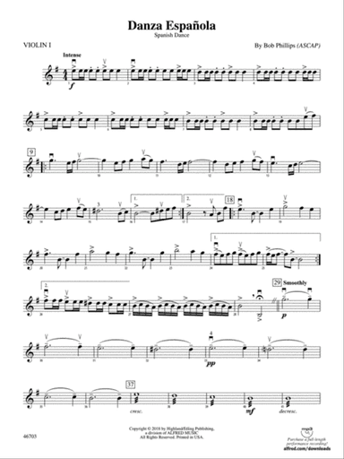 Danza Española: 1st Violin