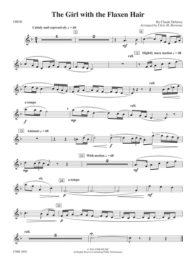 The Girl with the Flaxen Hair: Oboe