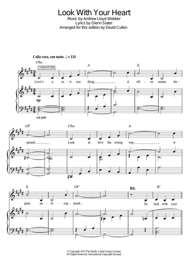 Look With Your Heart (from Love Never Dies)