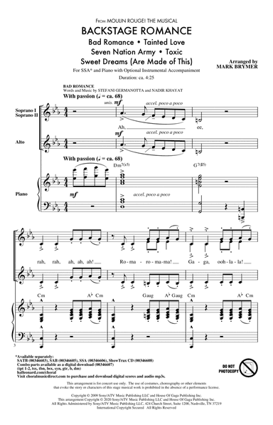 Backstage Romance (from Moulin Rouge! The Musical)