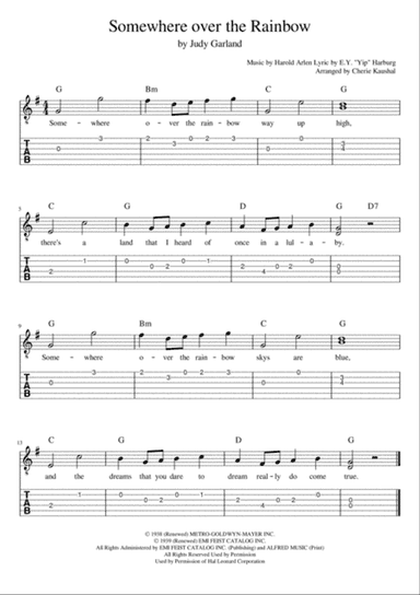 Over The Rainbow (from The Wizard Of Oz)