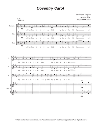 Coventry Carol (Vocal Trio - (SAB)