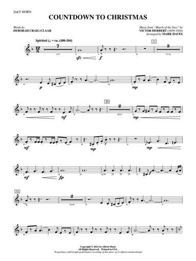 Countdown to Christmas: 2nd F Horn