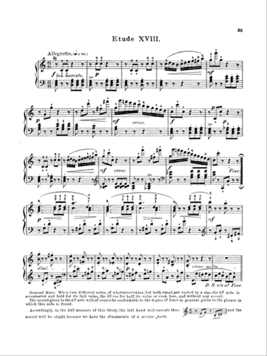 Bertini: Twenty-five Easy Studies, Op. 100