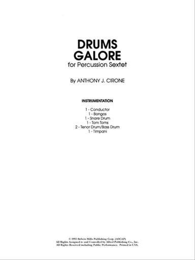 Drums Galore: Score