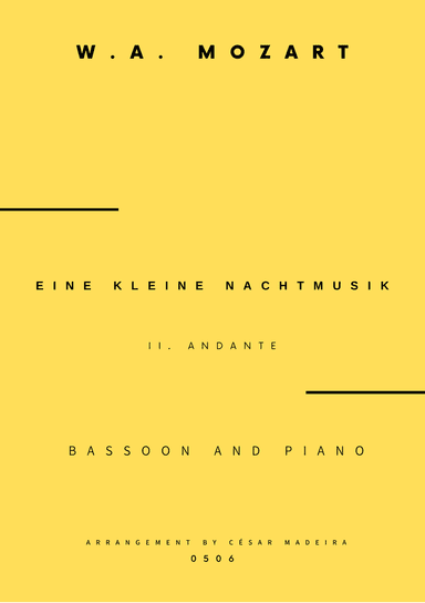 Eine Kleine Nachtmusik (2 mov.) - Bassoon and Piano (Full Score and Parts)