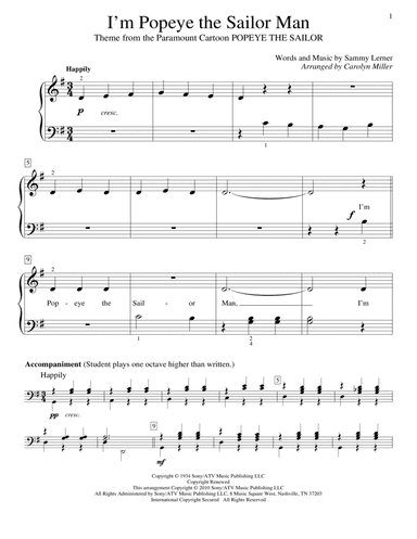 I'm Popeye The Sailor Man